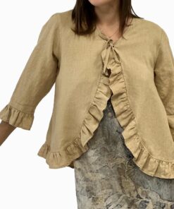 Ivory Drift Ruffle Jacket SA25